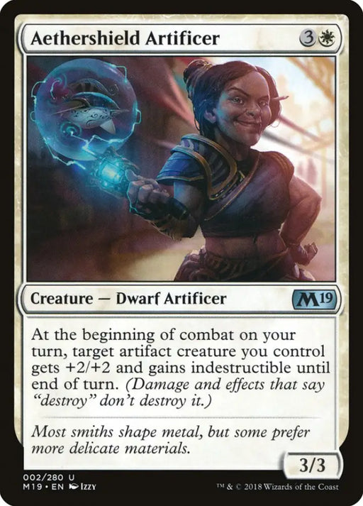 Aethershield Artificer [Core Set 2019] - MTG Single