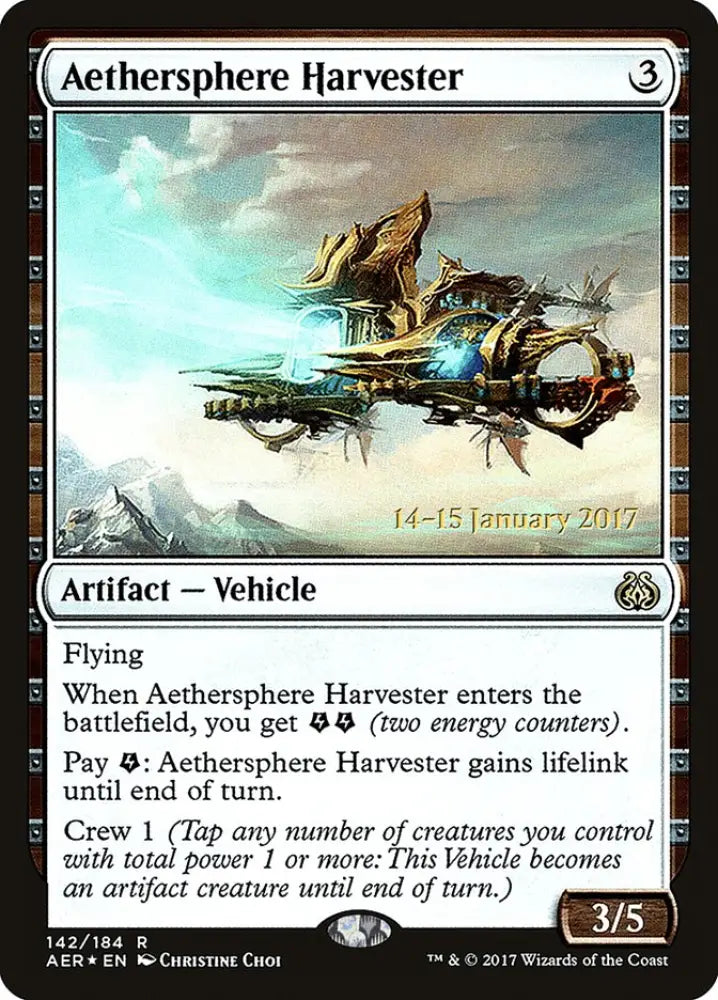 Aethersphere Harvester [Aether Revolt Prerelease Promos] - MTG Single