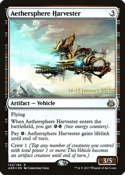 Aethersphere Harvester [Aether Revolt Prerelease Promos] - MTG Single