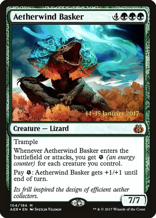 Aetherwind Basker [Aether Revolt Prerelease Promos] - MTG Single