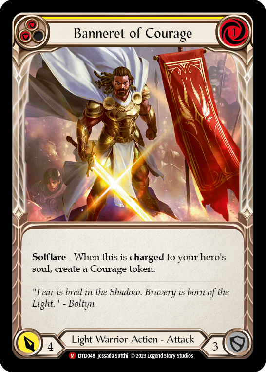 Banneret of Courage [Dusk Till Dawn] Rainbow Foil