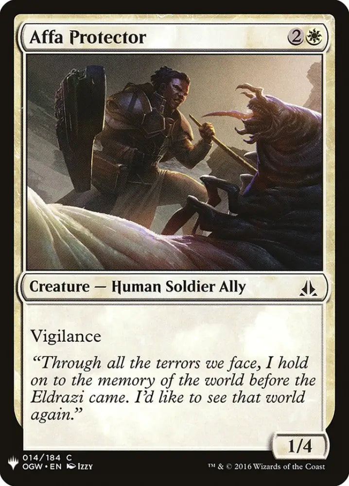 Affa Protector [Mystery Booster] - MTG Single