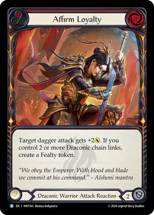 Affirm Loyalty (Red) [The Hunted] - Flesh And Blood Single