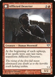 Afflicted Deserter // Werewolf Ransacker [Dark Ascension] - MTG Single