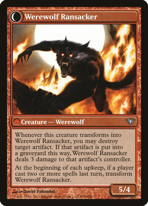 Afflicted Deserter // Werewolf Ransacker [Dark Ascension] - MTG Single