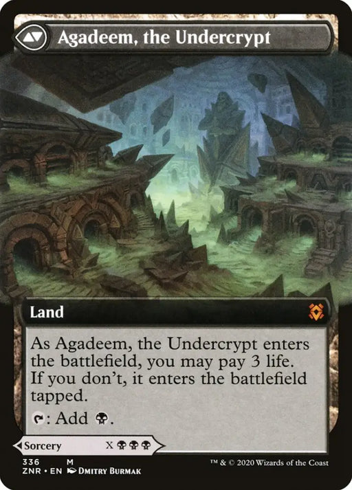 Agadeem’s Awakening // Agadeem the Undercrypt (Extended Art) [Zendikar Rising] - MTG Single