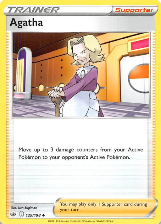 Agatha (129/198) [Sword & Shield: Chilling Reign] - Pokemon Single