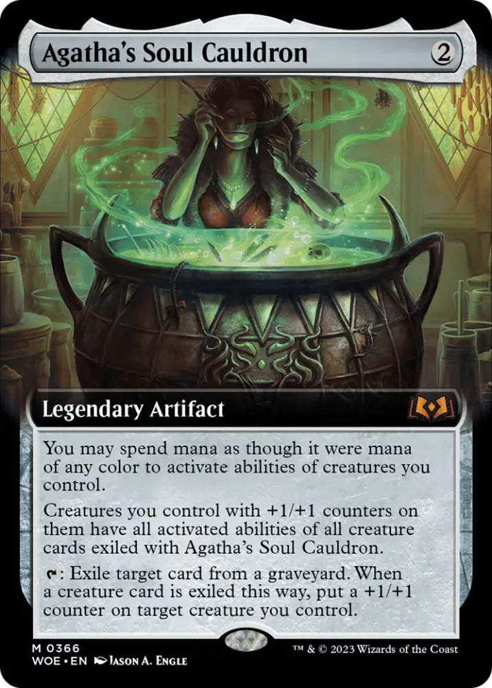 Agatha’s Soul Cauldron (Extended Art) [Wilds of Eldraine] - MTG Single