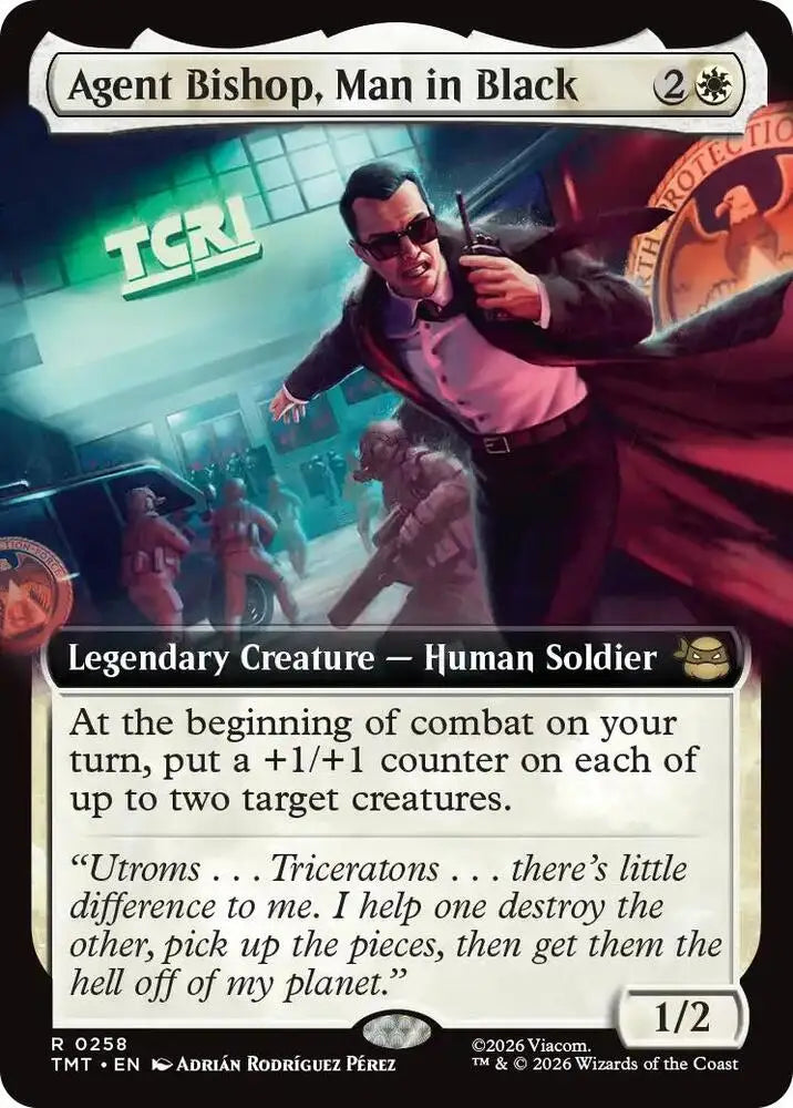 Agent Bishop, Man in Black (Extended Art) (258) [Teenage Mutant Ninja Turtles]