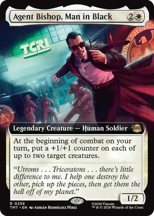 Agent Bishop, Man in Black (Extended Art) (258) [Teenage Mutant Ninja Turtles]