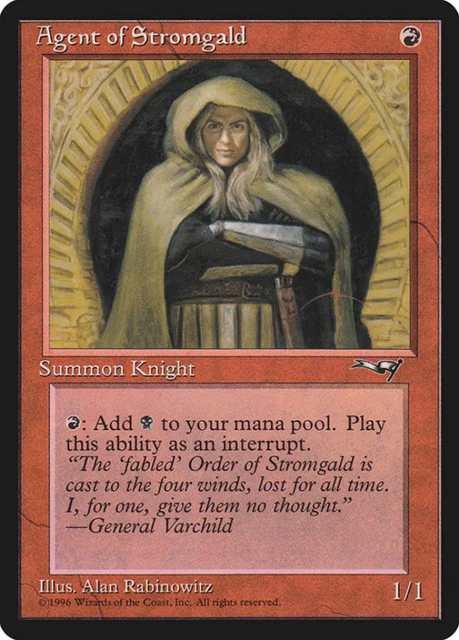Agent of Stromgald (Arms Crossed) [Alliances] - MTG Single