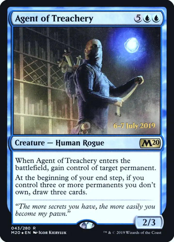 Agent of Treachery [Core Set 2020 Prerelease Promos] - MTG Single