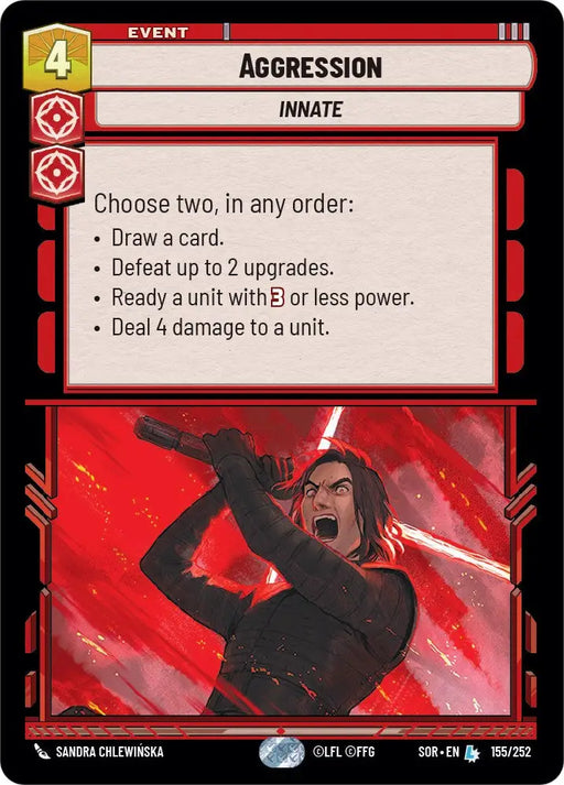 Aggression (155/252) [Spark of Rebellion] - Star Wars: Unlimited Single