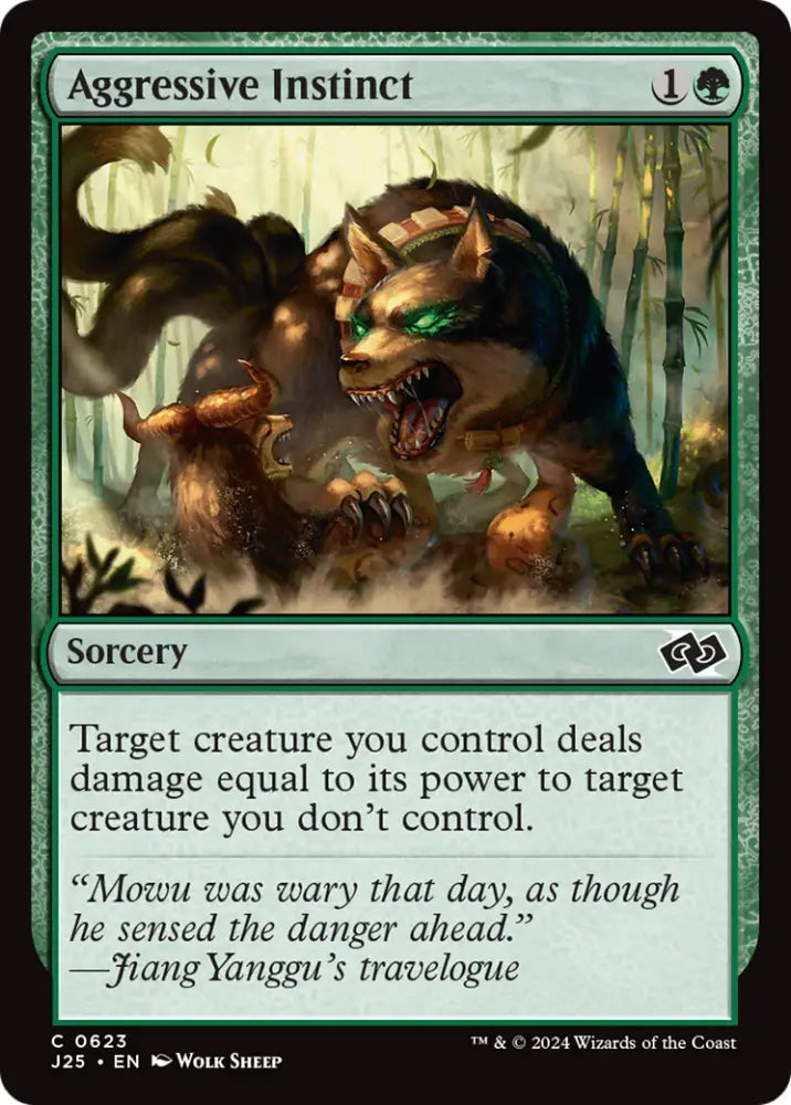 Aggressive Instinct [Foundations Jumpstart] - MTG Single