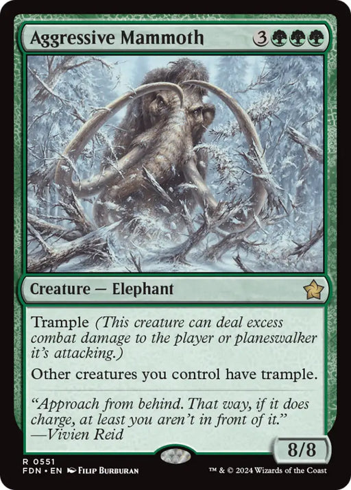 Aggressive Mammoth [Foundations] - MTG Single