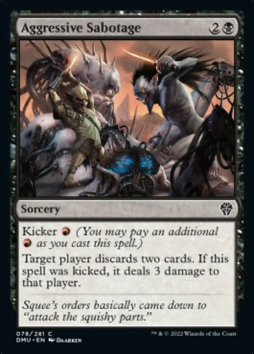 Aggressive Sabotage [Dominaria United] - MTG Single