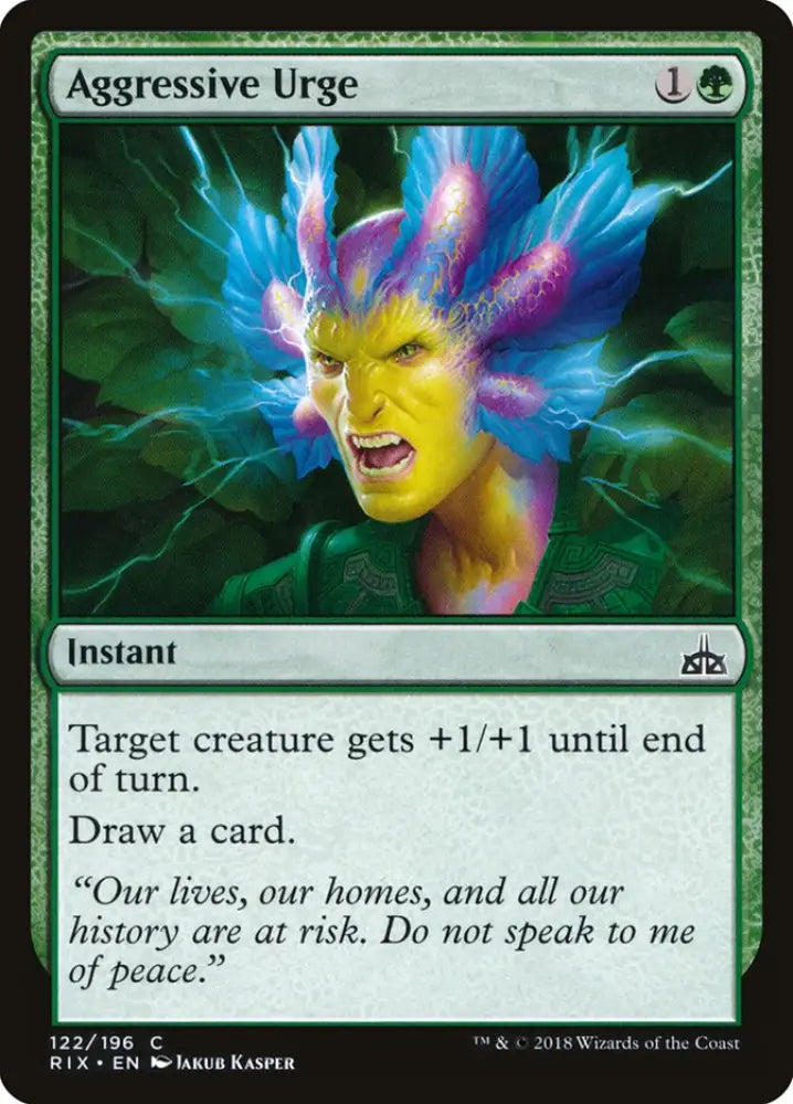 Aggressive Urge [Rivals of Ixalan] - MTG Single