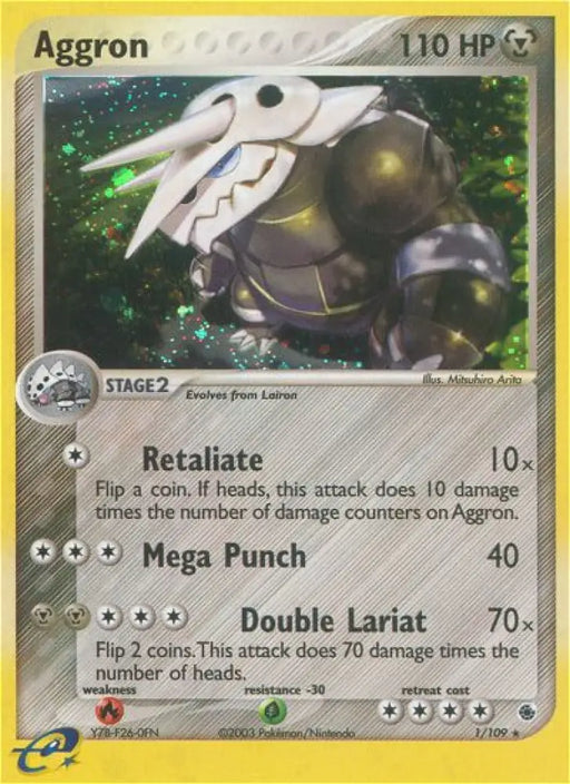 Aggron (1/109) [EX: Ruby & Sapphire] - Pokemon Single