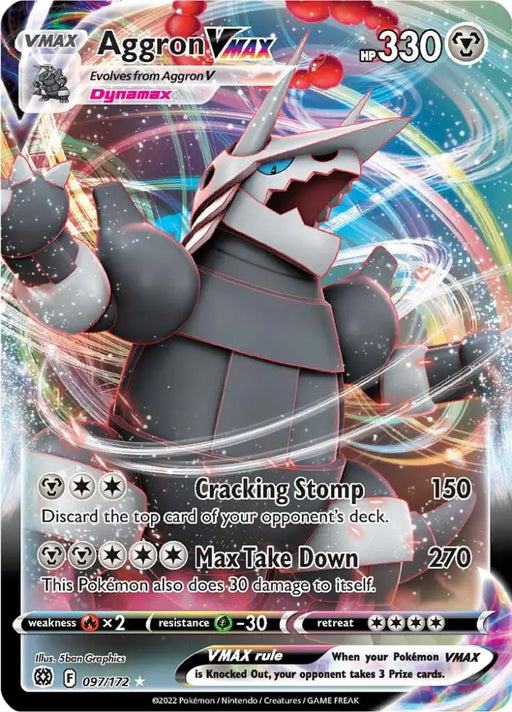 Aggron VMAX (097/172) [Sword & Shield: Brilliant Stars] - Pokemon Single