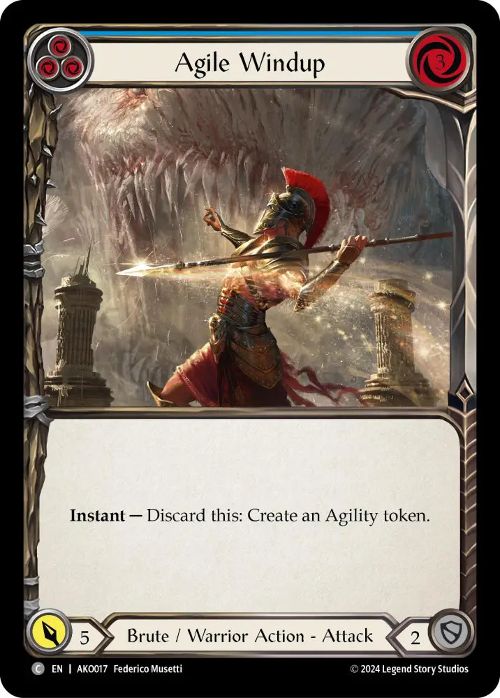 Agile Windup (Blue) [AKO017] (Armory Deck: Kayo) - Flesh And Blood Single