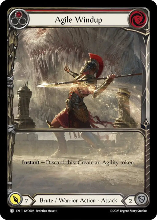 Agile Windup (Red) [Heavy Hitters] (Kayo Blitz Deck) - Flesh And Blood Single