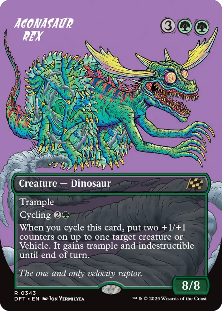 Agonasaur Rex (Borderless) [Aetherdrift] - MTG Single