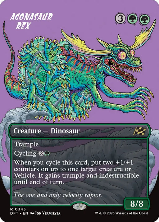 Agonasaur Rex (Borderless) [Aetherdrift] - MTG Single
