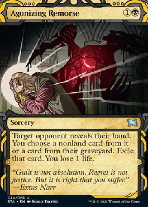 Agonizing Remorse (Foil Etched) [Strixhaven: School of Mages Mystical Archive] - MTG Single