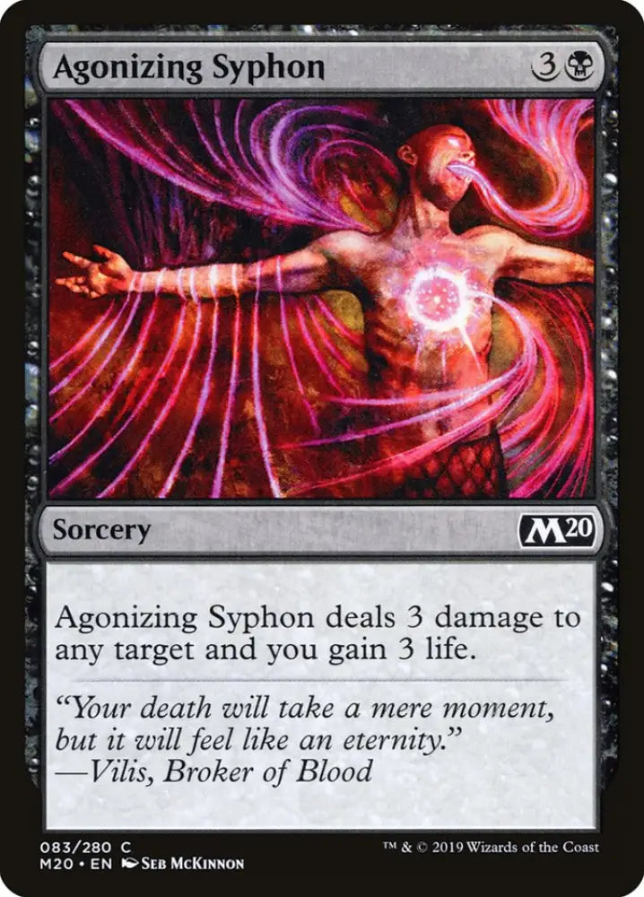 Agonizing Syphon [Core Set 2020] - MTG Single
