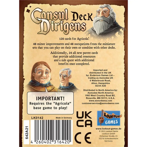 AGRICOLA: CONSUL DIRIGENS DECK (FR) - Board Games