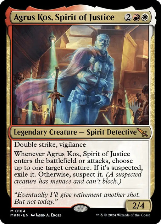 Agrus Kos Spirit of Justice (Promo Pack) [Murders at Karlov Manor Promos] - MTG Single