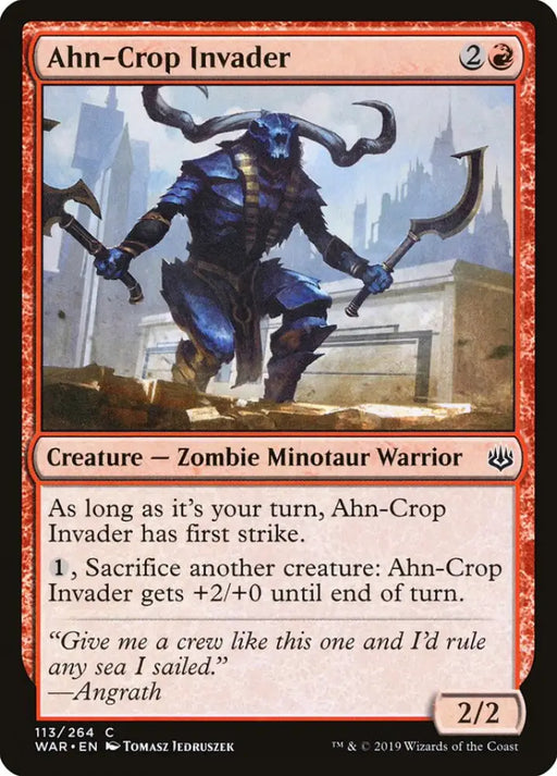Ahn-Crop Invader [War of the Spark] - MTG Single