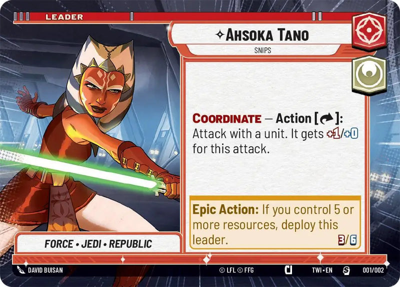 Ahsoka Tano - Snips (Hyperspace) (001/002) [Judge Promos] - Star Wars: Unlimited Single