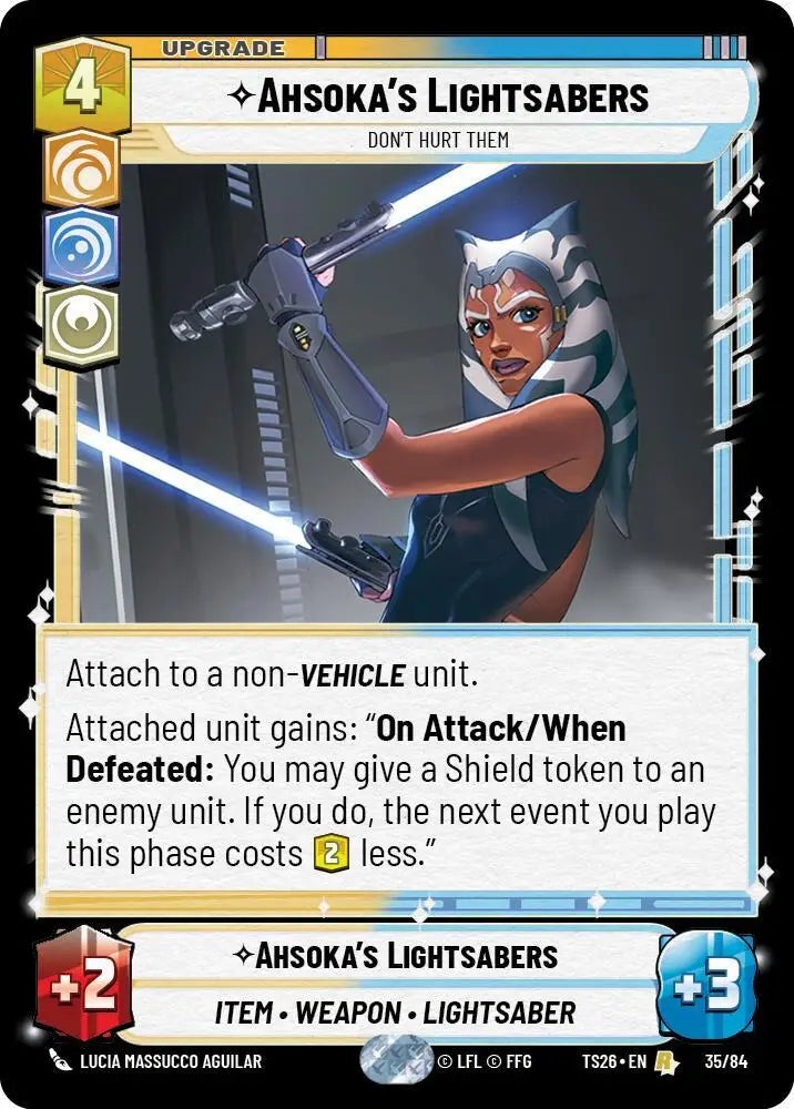 Ahsoka's Lightsabers (35/84) [Twin Suns]