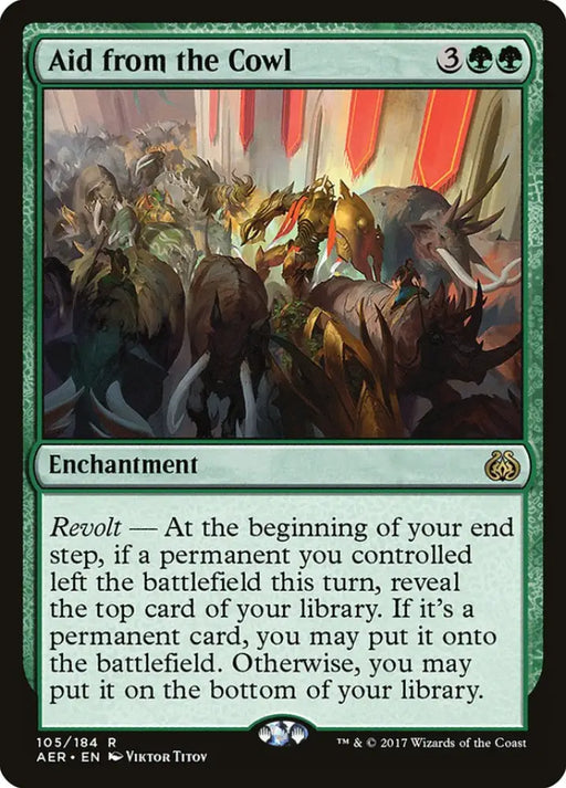 Aid from the Cowl [Aether Revolt] - MTG Single