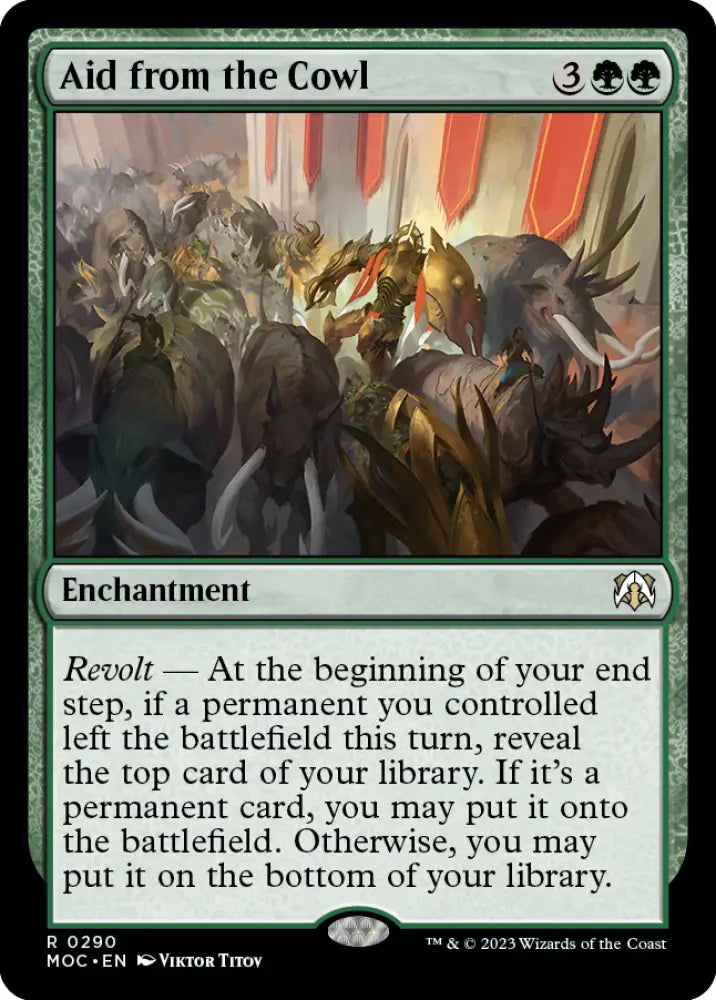 Aid from the Cowl [March of the Machine Commander] - MTG Single