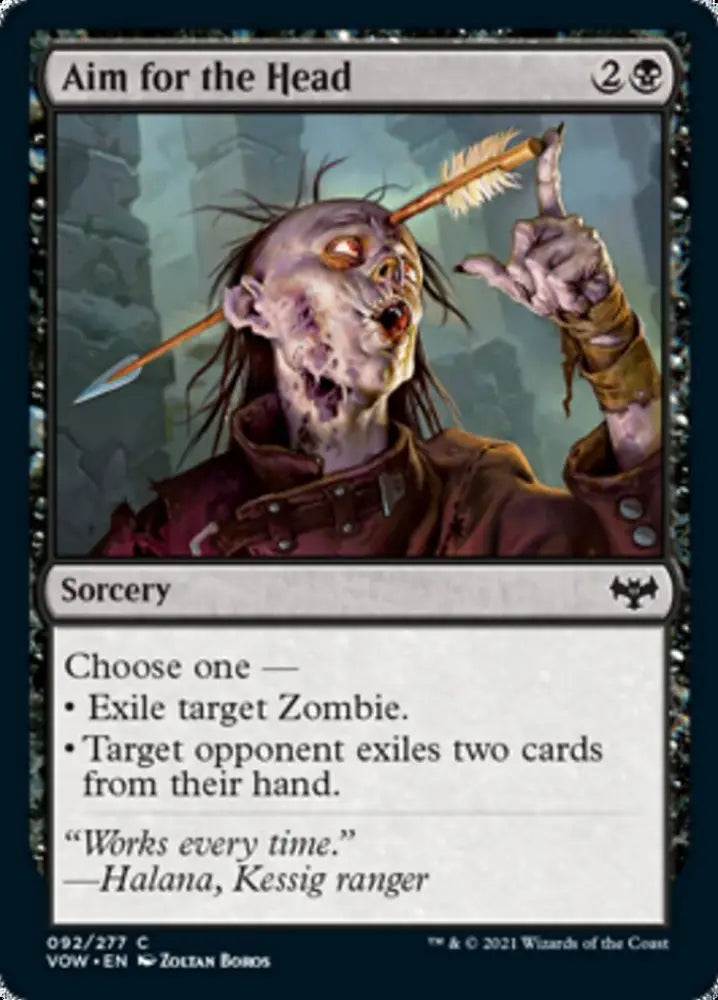 Aim for the Head [Innistrad: Crimson Vow] - MTG Single