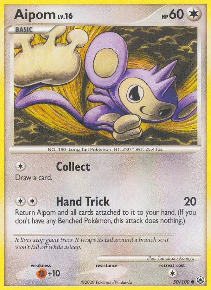 Aipom (50/100) [Diamond & Pearl: Majestic Dawn] - Pokemon Single