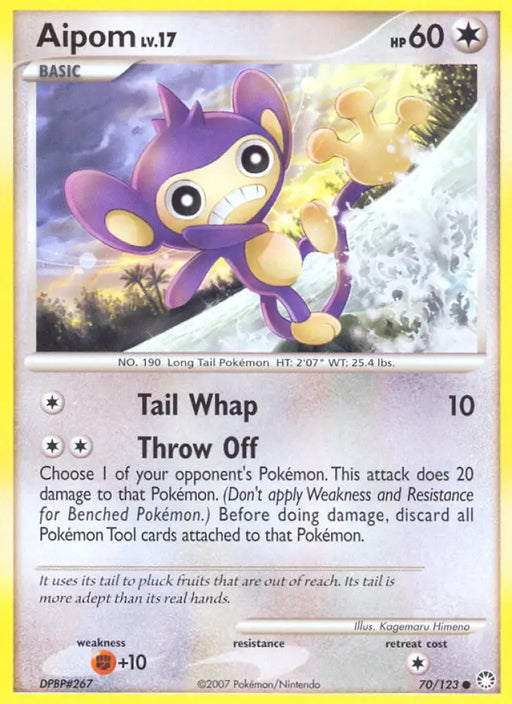 Aipom (70/123) [Diamond & Pearl: Mysterious Treasures] - Pokemon Single