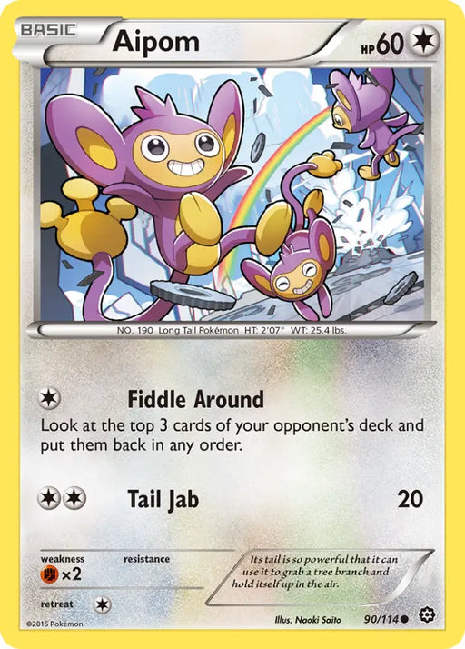 Aipom (90/114) [XY: Steam Siege] - Pokemon Single