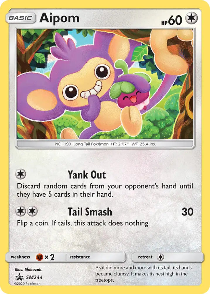 Aipom (SM244) [Sun & Moon: Black Star Promos] - Pokemon Single