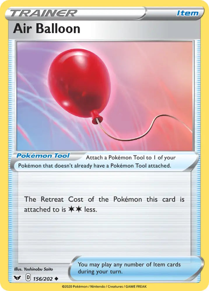 Air Balloon (156/202) [Sword & Shield: Base Set] - Pokemon Single