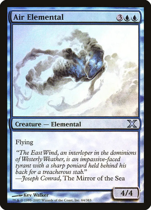 Air Elemental (Premium Foil) [Tenth Edition] - MTG Single