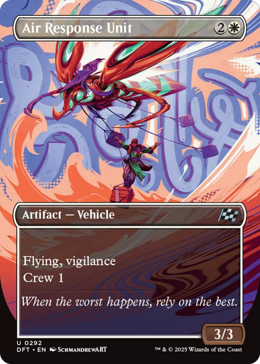 Air Response Unit (Borderless) [Aetherdrift] - MTG Single