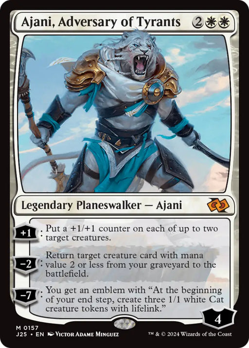 Ajani Adversary of Tyrants [Foundations Jumpstart] - MTG Single