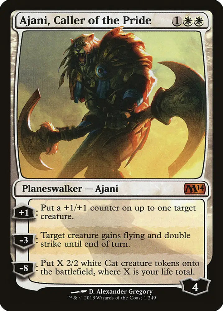 Ajani Caller of the Pride [Magic 2014] - MTG Single