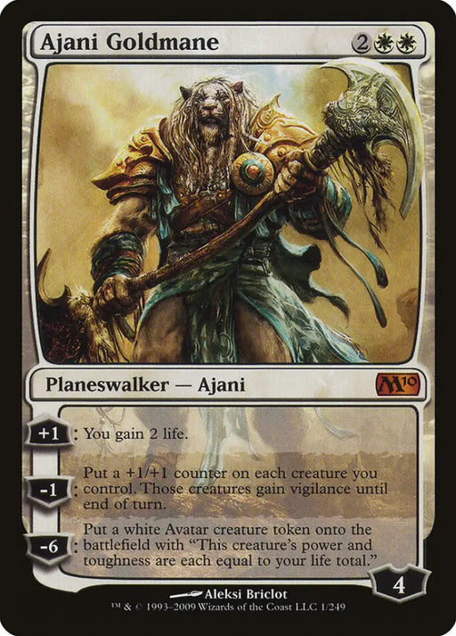 Ajani Goldmane [Magic 2010] - MTG Single