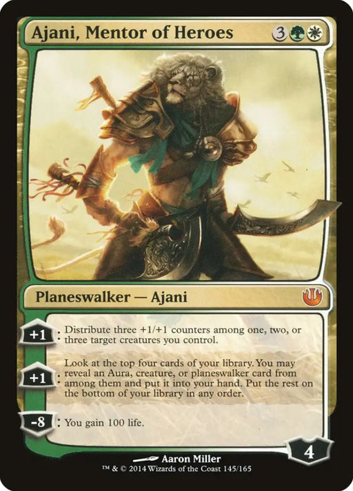 Ajani Mentor of Heroes [Journey into Nyx] - MTG Single