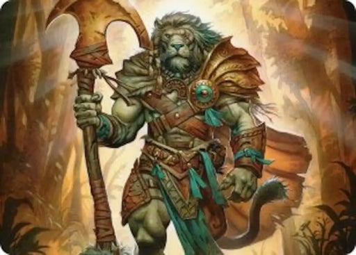 Ajani, Outland Chaperone Art Card (28) [Lorwyn Eclipsed Art Series]
