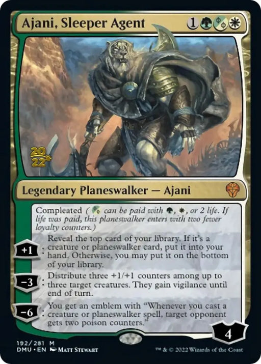 Ajani Sleeper Agent [Dominaria United Prerelease Promos] - MTG Single